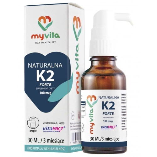 Witamina K2 Forte 100 mcg krople 30 ml - MyVita
