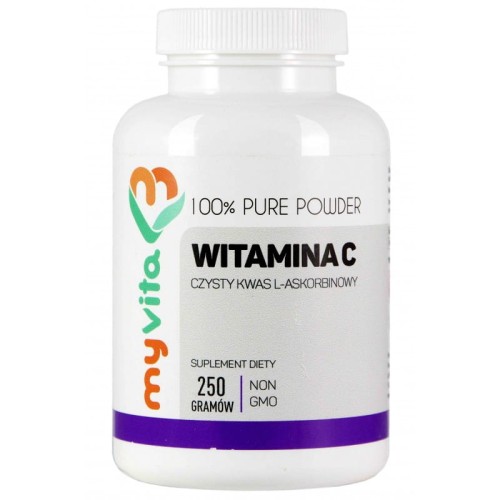 Witamina C kwas L-askorbinowy 1000 mg proszek 250 g - MyVita