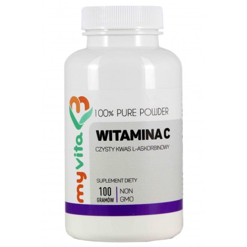 Witamina C kwas L-askorbinowy 1000 mg proszek 100 g - MyVita