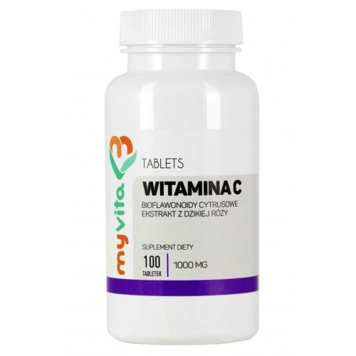 Witamina C kwas L-askorbinowy 1000 mg 100 tabletek - MyVita