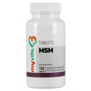 MSM organiczny związek siarki 100 tabletek - MyVita