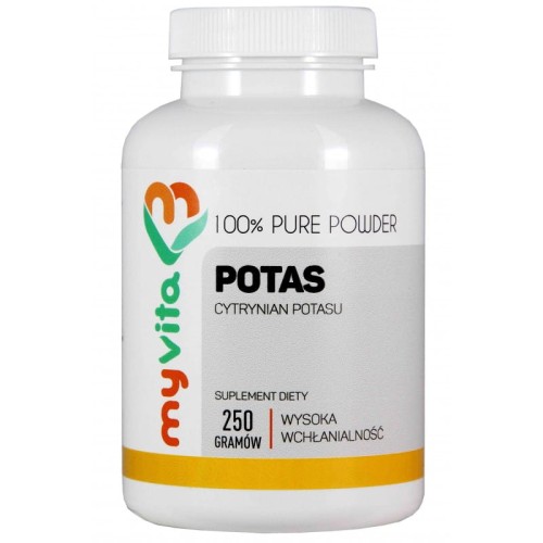 Potas cytrynian potasu 250 g proszek - MyVita