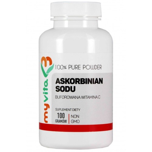 Askorbinian sodu buforowana witamina C 1000 mg proszek 100 g - MyVita