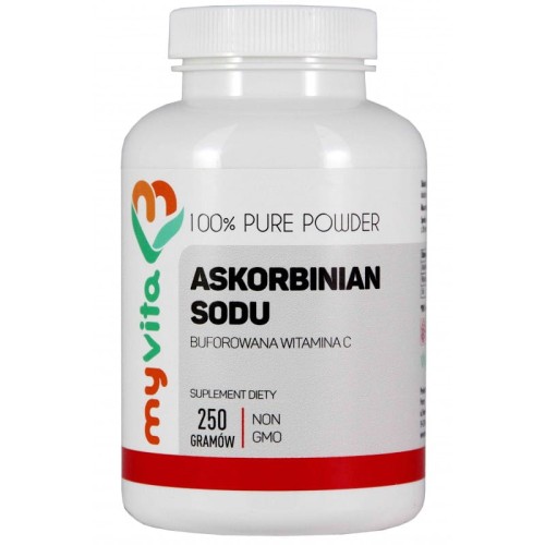 Askorbinian sodu buforowana witamina C 1000 mg proszek 250 g - MyVita