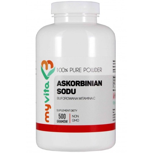 Askorbinian sodu buforowana witamina C 1000 mg proszek 500 g - MyVita