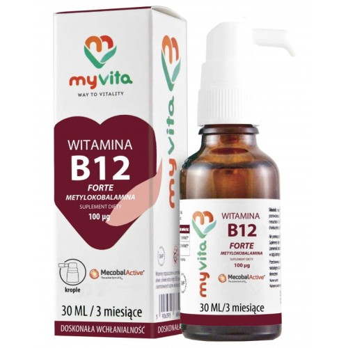 Witamina B12 Metylokobalamina krople 30 ml - MyVita