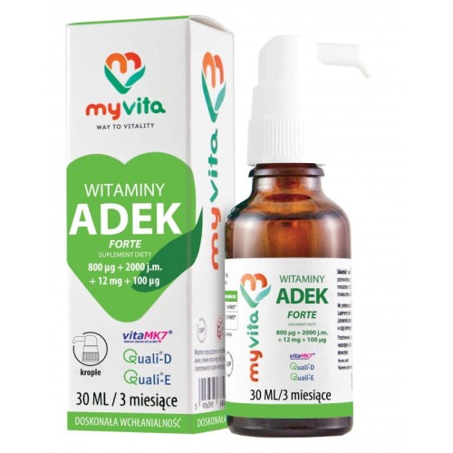 Witamina ADEK witaminy A + D + E + K krople 30 ml - MyVita