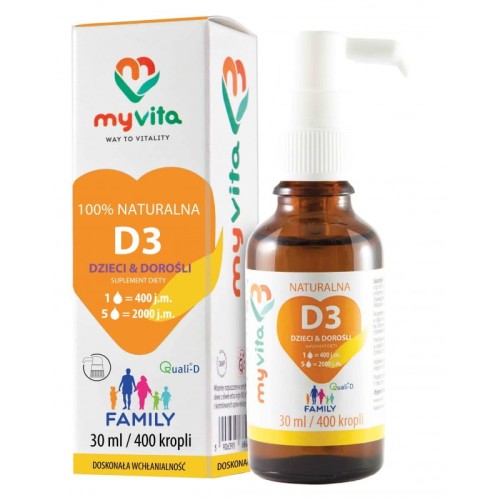 Witamina D3 Family krople 30 ml - MyVita