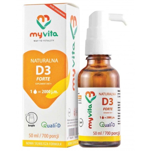 Witamina D3 2000 IU krople 50 ml - MyVita
