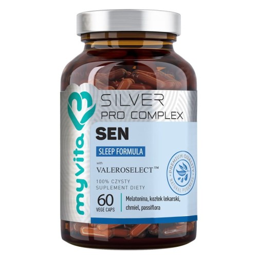 Silver Pro Complex Sen Sleep Formula 60 kapsułek vege - MyVita