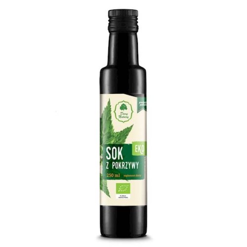 Sok z pokrzywy EKO 250 ml - suplement diety - Dary Natury