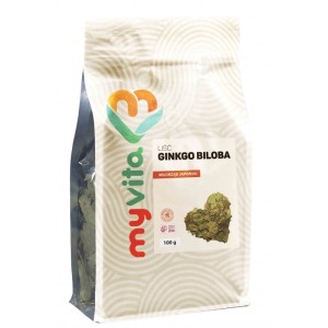 Ginkgo biloba miłorząb japoński liście 100 g - MyVita
