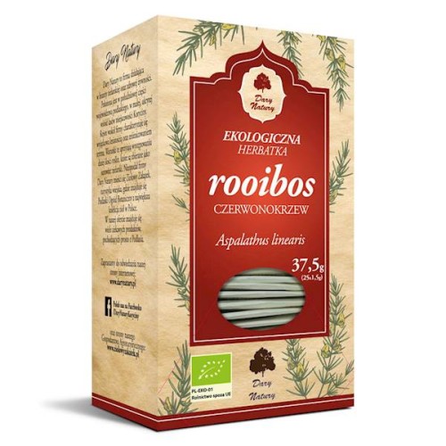 Herbata Rooibos czerwonokrzew EKO fix 25 x 1,5 g - Dary Natury