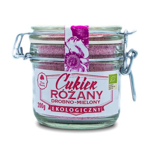 Cukier różany EKO - drobno mielony 200 g - Dary Natury