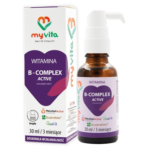 Witamina B Complex Active krople 30 ml - MyVita