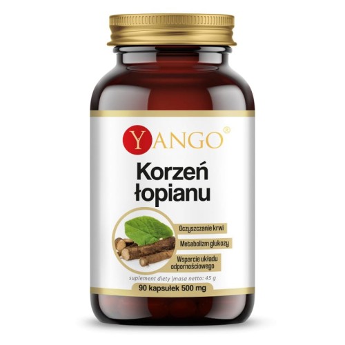 Korzeń łopianu ekstrakt 90 kapsułek roślinnych - Yango