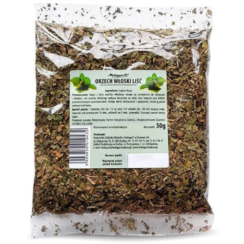 Orzech włoski liść 50 g - Herbapol Kraków