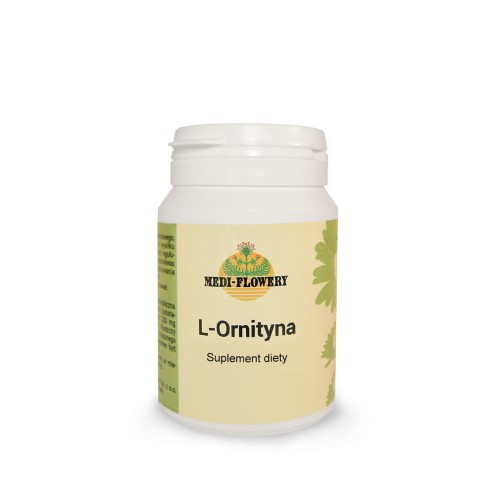 L-Ornityna aminokwas 250 mg 60 kapsułek - Medi - Flowery