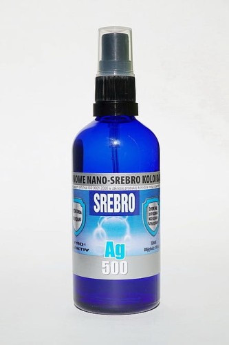 Niejonowe nano-srebro koloidalne Ag 500 (50 ppm) w sprayu 100 ml - Pro Aktiv