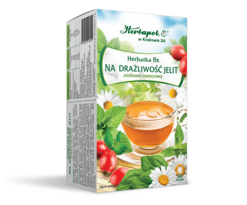 Herbatka na drażliwość jelit ziołowo-owocowa fix 20 x 2 g - Herbapol Kraków