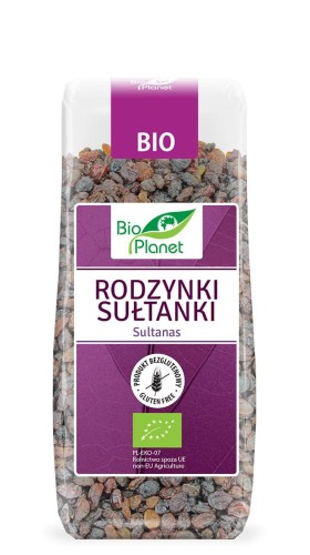 Rodzynki sułtanki bezglutenowe BIO 200 g - Bio Planet