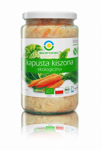 Kapusta kiszona z marchewką bezglutenowa BIO 700 g (550 g) - Bio Food