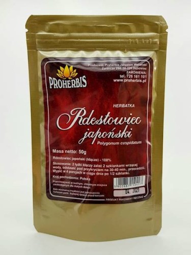Herbatka Rdestowiec japoński (kłącze mielone) 50 g - Proherbis