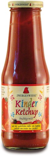 Ketchup dla dzieci bezglutenowy bez dodatku cukru 500 ml - Zwergenwiese