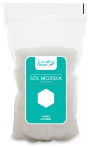 Sól morska grubo mielona 1 kg - Crystalline Planet