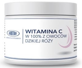 Witamina C z dzikiej róży w proszku (2000 mg) 300 g - Jantar