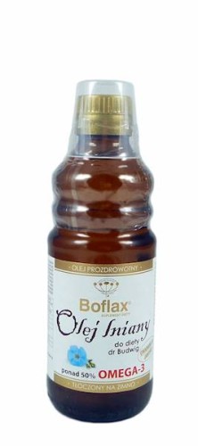 Olej lniany Boflax do diety dr Budwig 250 ml - Instytut WNiRZ