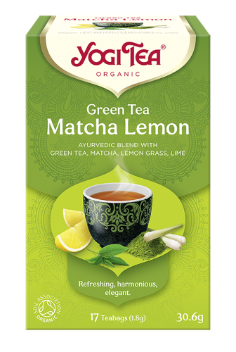 Herbata zielona z cytryną i matchą Green Tea Matcha Lemon BIO fix 17 x 1,8 g (saszetki) - Yogi Tea