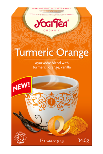 Herbatka Kurkuma Pomarańcza Turmeric Orange BIO fix 17 x 2 g (saszetki) - Yogi Tea