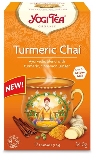 Herbatka Złoty Chai z Kurkumą Turmeric Chai BIO fix 17 x 2 g (saszetki) - Yogi Tea