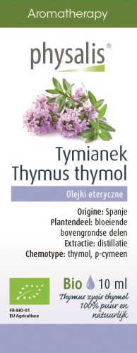 Olejek eteryczny Tymianek Thymus Zygis BIO 10 ml - Physalis