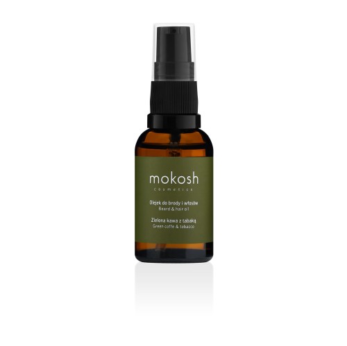 Olejek do brody i włosów Zielona Kawa z Tabaką 30 ml - Mokosh