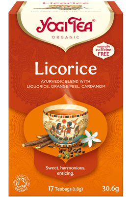 Herbatka z lukrecją Licorice BIO fix 17 x 1,8 g (saszetki) - Yogi Tea