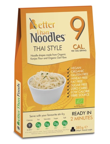Makaron konjac Noodle Thai Style bezglutenowy BIO 385 g - Better Than Food