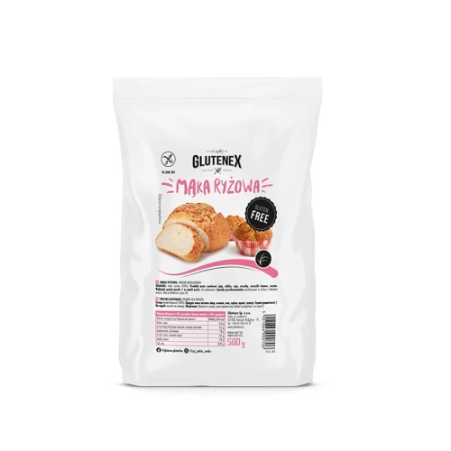Mąka ryżowa bezglutenowa 500 g - Glutenex