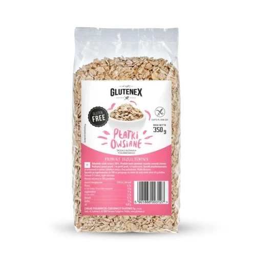 Płatki owsiane bezglutenowe 350 g - Glutenex
