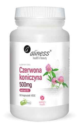 Czerwona koniczyna extract 8% 500 mg 90 kapsułek vege - Aliness