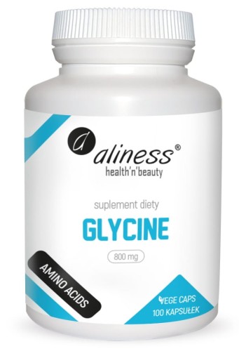 Glycine Glicyna 800 mg 100 kapsułek vege - Aliness