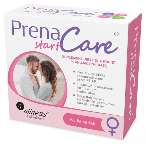 PrenaCare® START dla kobiet 60 kapsułek vege - Aliness