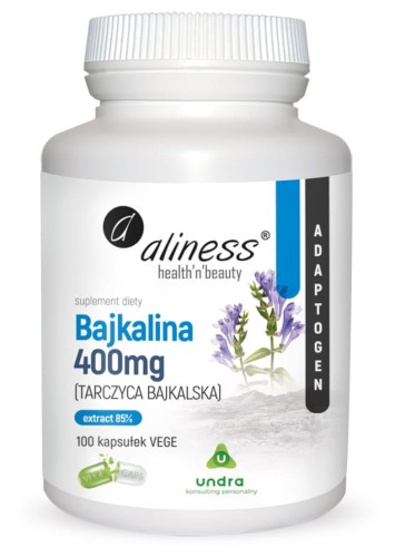 Bajkalina Tarczyca Bajkalska extract 85% 400 mg 100 kapsułek vege - Aliness