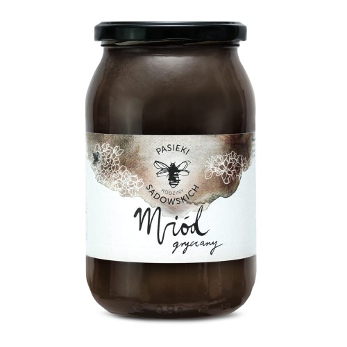 Miód gryczany 1200 g - Pasieki Rodziny Sadowskich