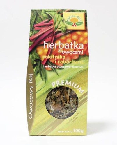 Herbatka z owocami rokitnika i rabarbaru 100 g - Natura Wita
