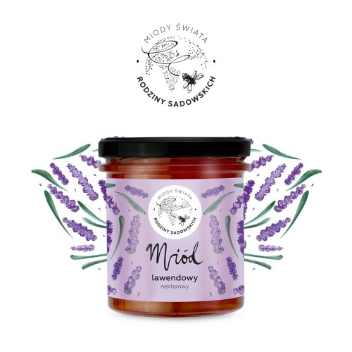 Miód lawendowy 450 g - Pasieki Rodziny Sadowskich