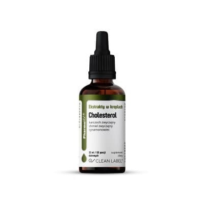 Cholesterol ekstrakty w kroplach karczoch zwyczajny, chmiel zwyczajny, cynamonowiec 30 ml - PharmoVit