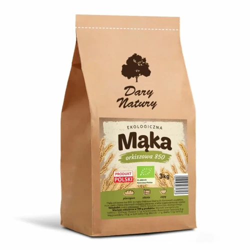 Mąka orkiszowa typ 850 EKO 3 kg - Dary Natury