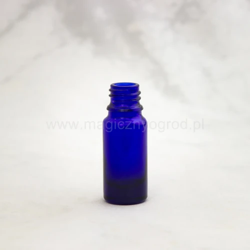 Butelka z niebieskiego szkła gwint 18 mm 10 ml - Nanga